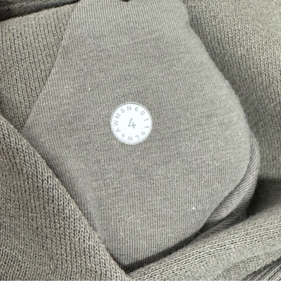 Lululemon Scuba Hoodie *Light Cotton Fleece Gray Sage Size 4 - Picture 7 of 7